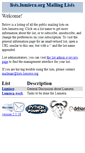 Mobile Screenshot of lists.lumiera.org